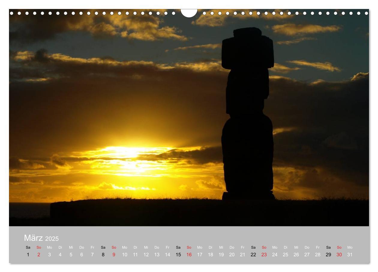 Bild: 9783435820825 | MOAI - steinerne Wächter der Osterinsel (Wandkalender 2025 DIN A3...