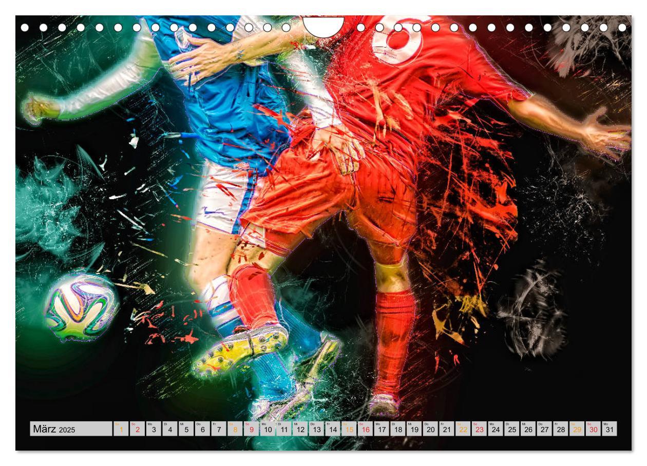 Bild: 9783435161546 | Fußball - extrem (Wandkalender 2025 DIN A4 quer), CALVENDO...