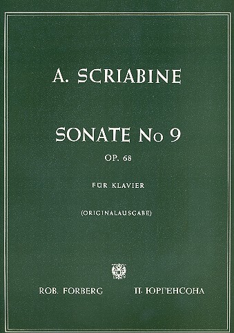 Cover: 9790206100864 | Sonate Nr. 9 ('Schwarze Messe'), op.68 | Alexander Skrjabin | Buch