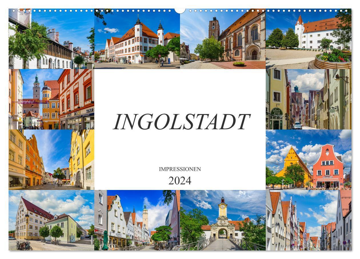 Cover: 9783675874800 | Ingolstadt Impressionen (Wandkalender 2024 DIN A2 quer), CALVENDO...