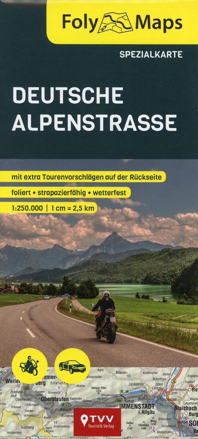 Cover: 9783937063966 | FolyMaps Deutsche Alpenstraße Spezialkarte | 1:250 000 | (Land-)Karte