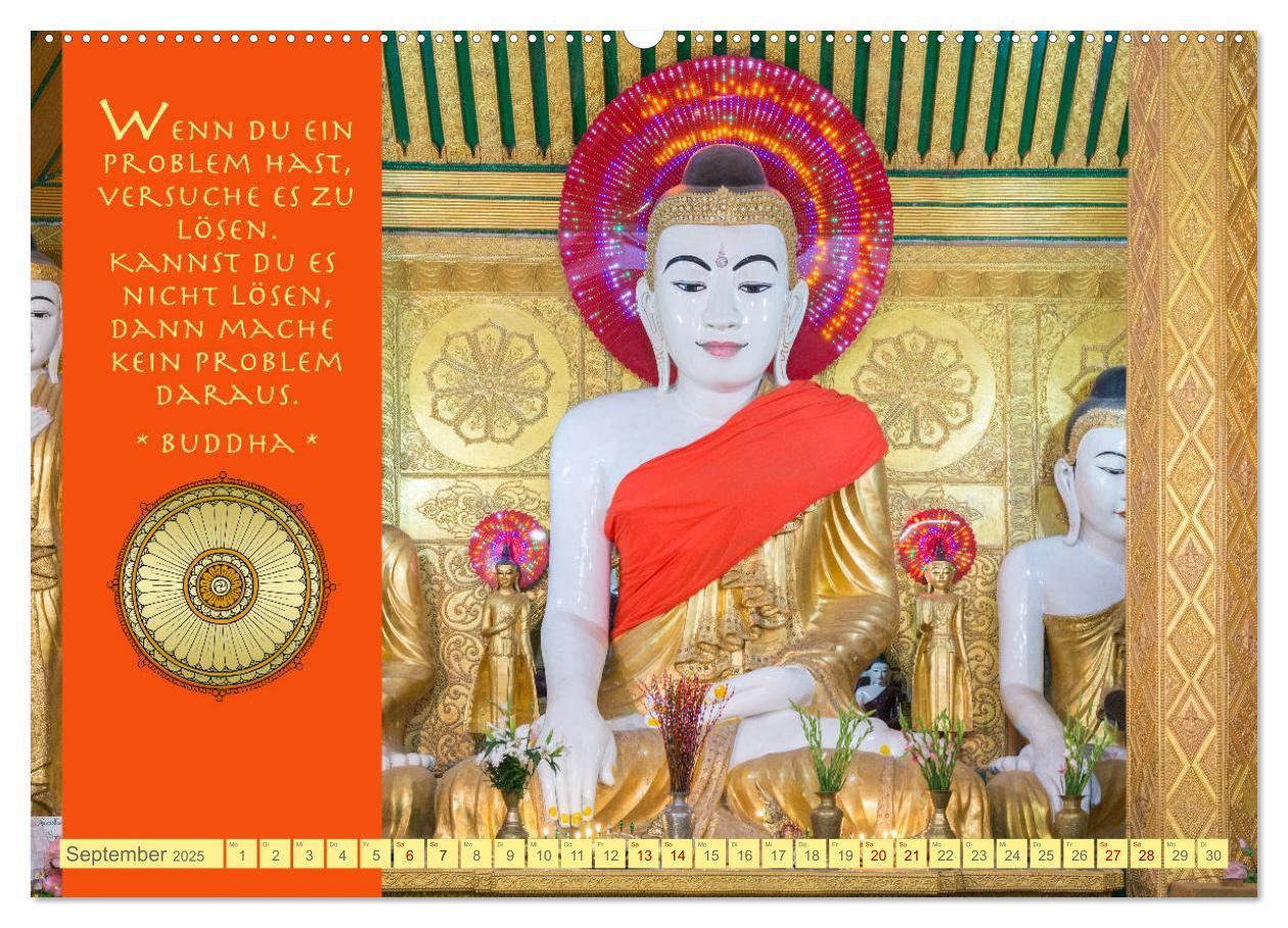 Bild: 9783383905186 | Buddhas Zitate Wege zur Erleuchtung (Wandkalender 2025 DIN A2...