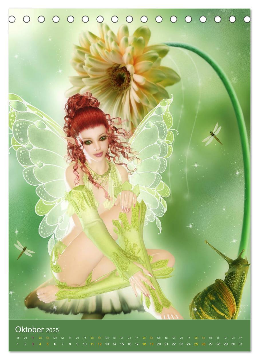 Bild: 9783435991327 | Fantasy Lichtwesen (Tischkalender 2025 DIN A5 hoch), CALVENDO...