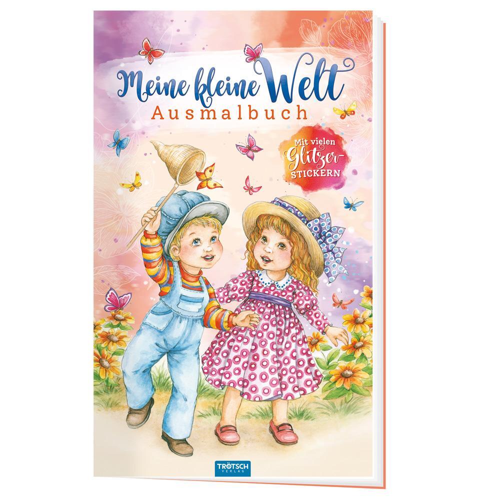 Cover: 9783965523241 | Trötsch Meine kleine Welt Ausmalbuch mit Glitzerstickern | KG | Buch