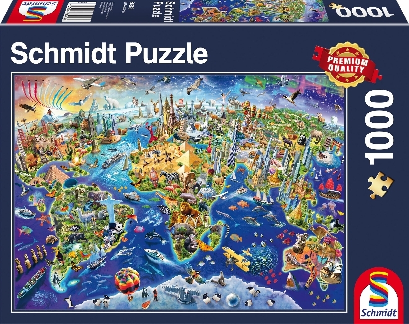 Cover: 4001504582883 | Entdecke unsere Welt (Puzzle) | Spiel | In Spielebox | 2017 | Schmidt