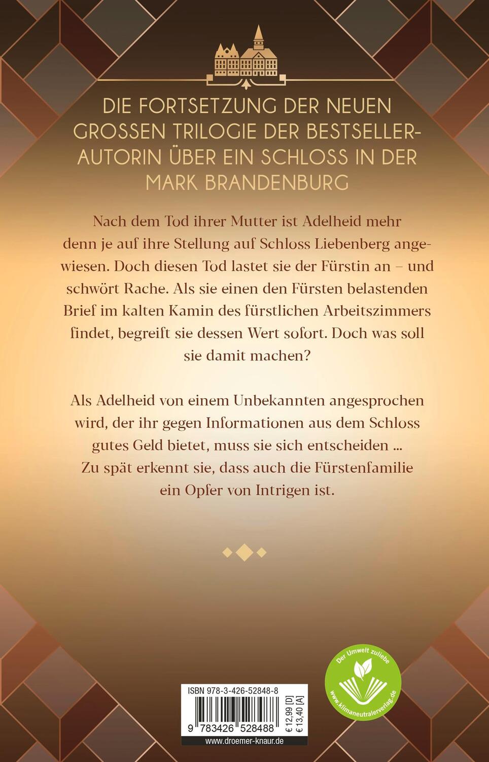 Rückseite: 9783426528488 | Schloss Liebenberg. Hinter dem falschen Glanz | Hanna Caspian | Buch