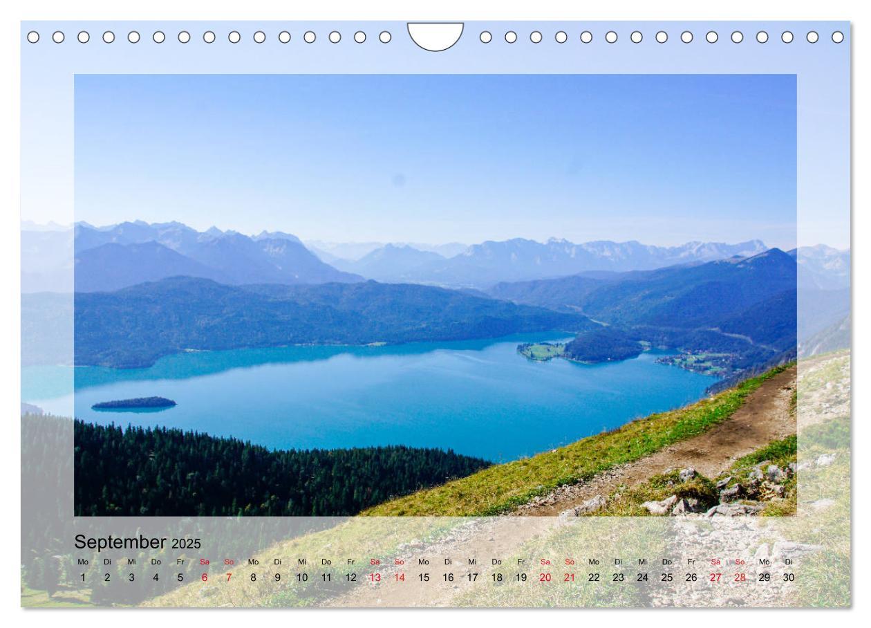 Bild: 9783435180875 | Walchensee (Wandkalender 2025 DIN A4 quer), CALVENDO Monatskalender