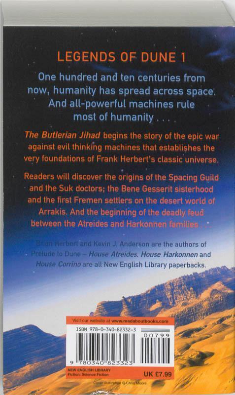 Rückseite: 9780340823323 | The Butlerian Jihad | Legends of Dune | Brian Herbert (u. a.) | Buch