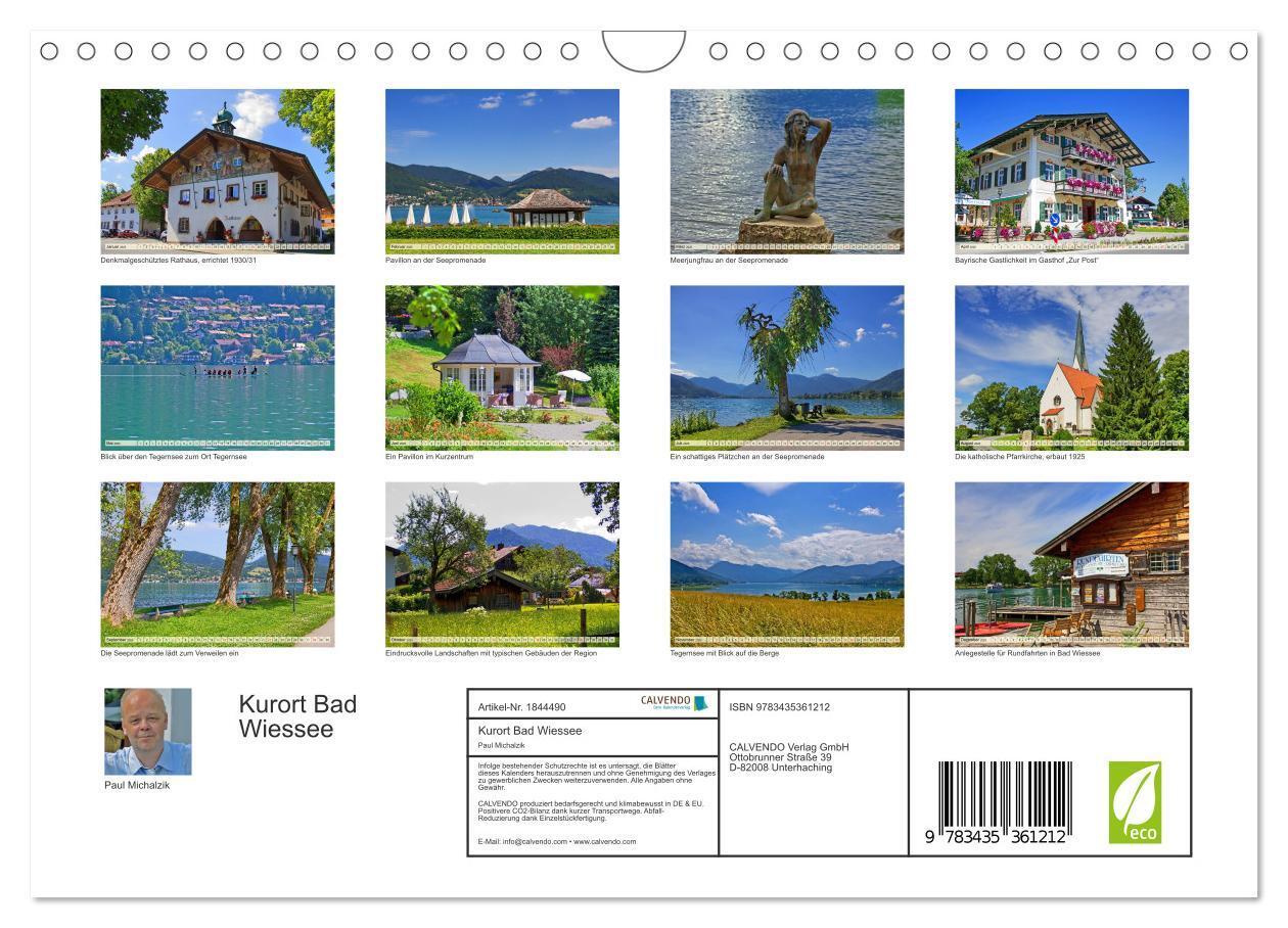 Bild: 9783435361212 | Kurort Bad Wiessee (Wandkalender 2025 DIN A4 quer), CALVENDO...