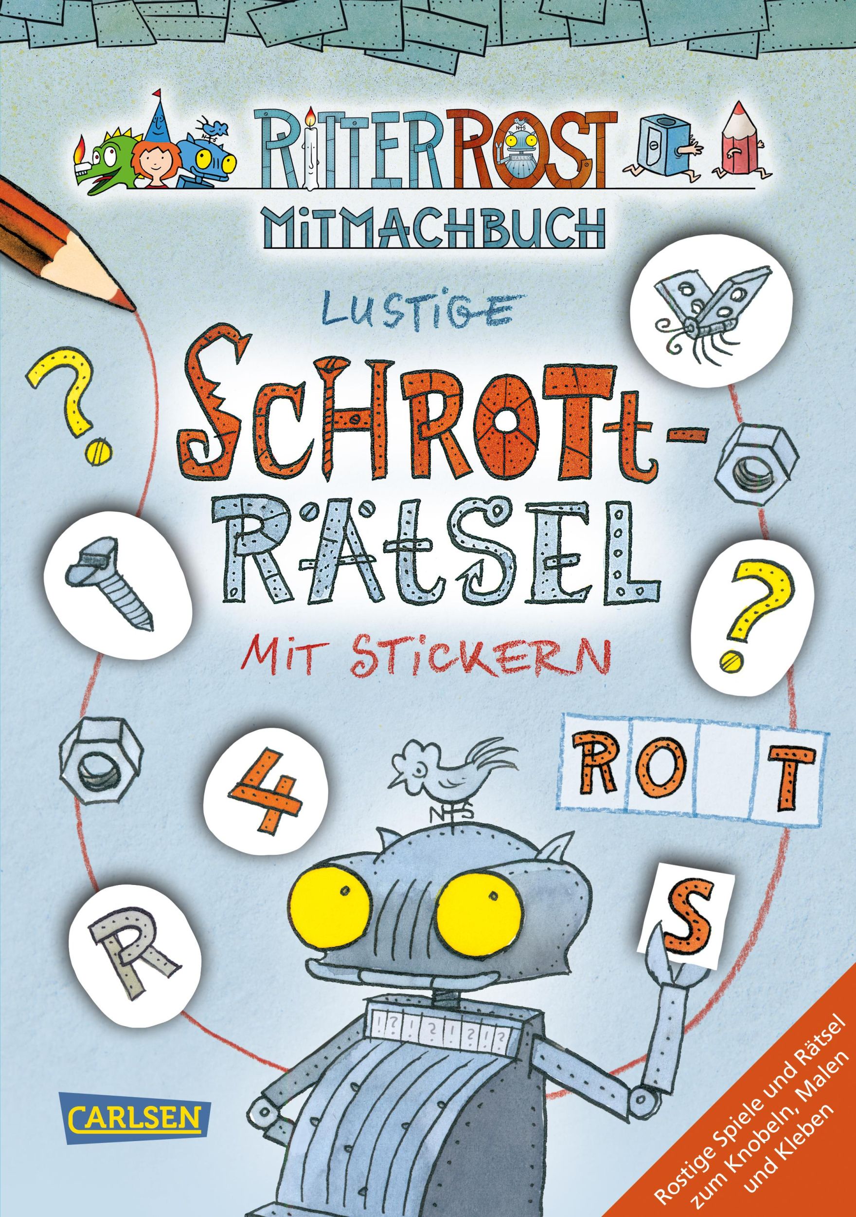 Cover: 9783219118544 | Ritter Rost: Lustige Schrott-Rätsel mit Stickern | Jörg Hilbert | 2019