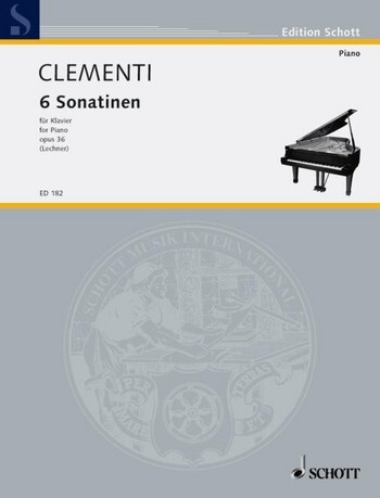 Cover: 9790001031134 | 6 Sonatinen | op. 36. Klavier., Edition Schott | Muzio Clementi | Buch