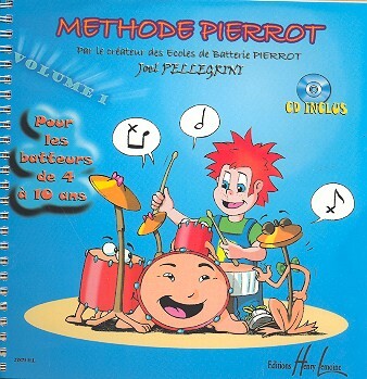 Cover: 9790230978750 | Méthode Pierrot vol.1 (+CD) pour batterie | Joel Pellegrini | Lemoine