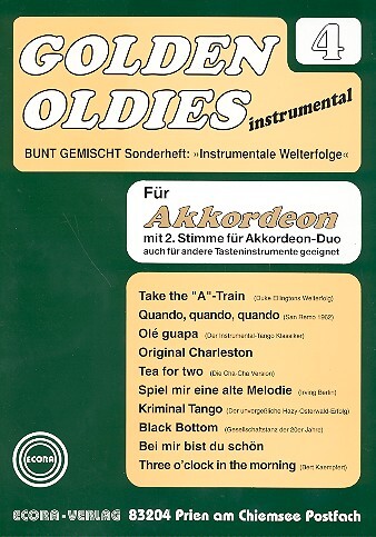 Cover: 9990050765688 | Golden Oldies Band 4 für Akkordeon Solo, Duo oder andere...