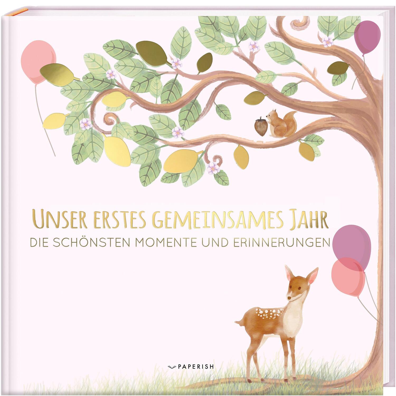 Cover: 9783968950037 | Babyalbum - UNSER ERSTES GEMEINSAMES JAHR (rosé) | Pia Loewe | Buch