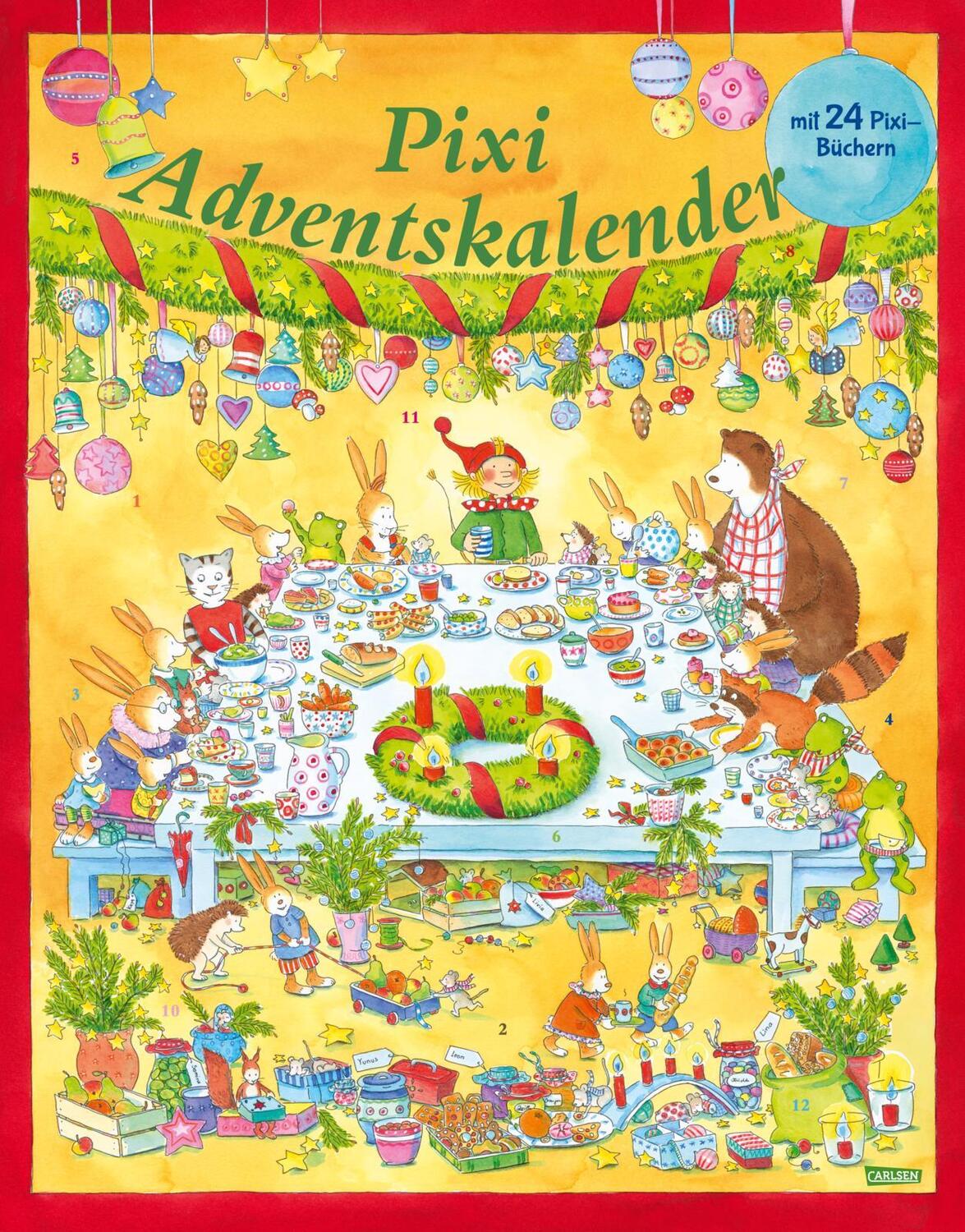 Cover: 9783551041661 | Pixi Adventskalender 2024 | Mit 24 Pixi-Büchern | diverse | Box