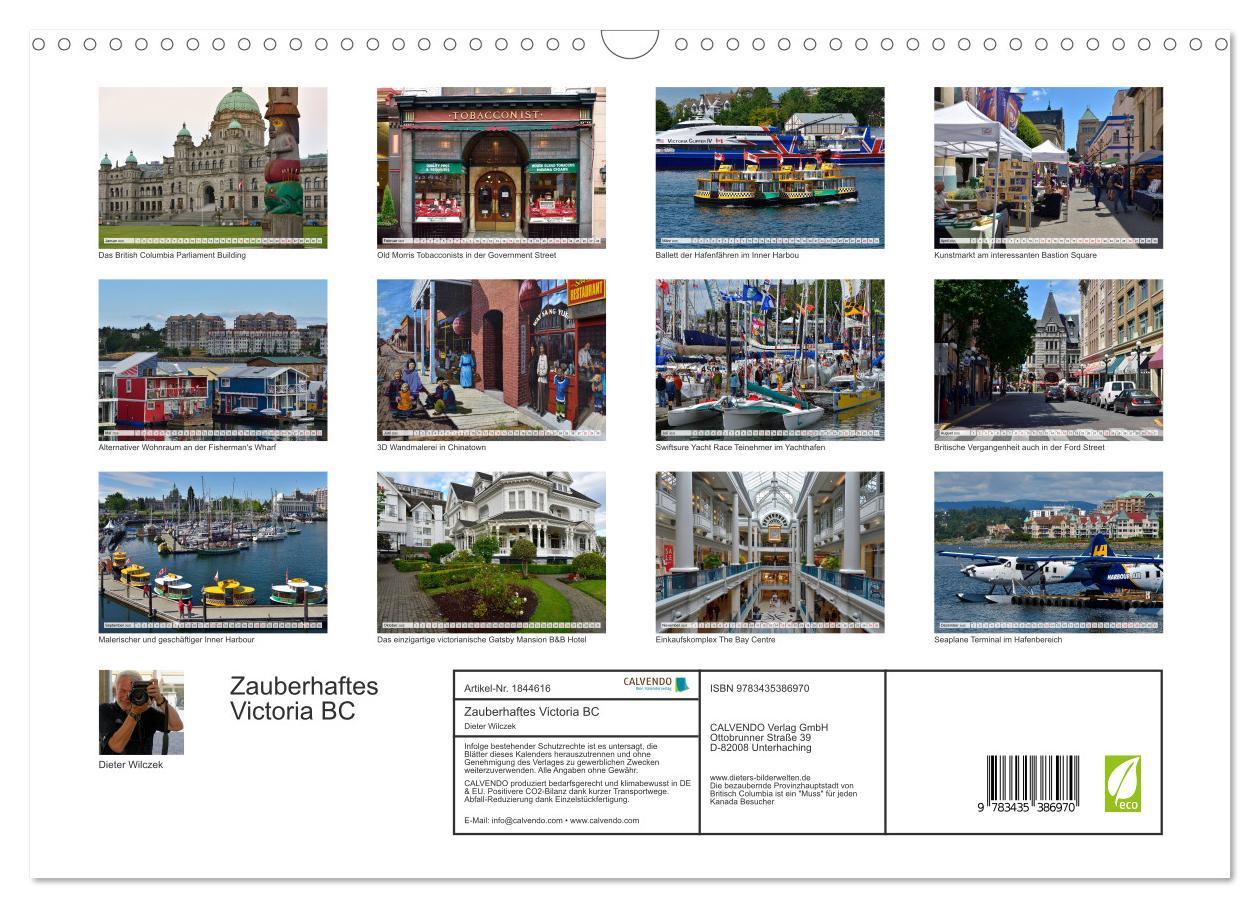 Bild: 9783435386970 | Zauberhaftes Victoria BC (Wandkalender 2025 DIN A3 quer), CALVENDO...