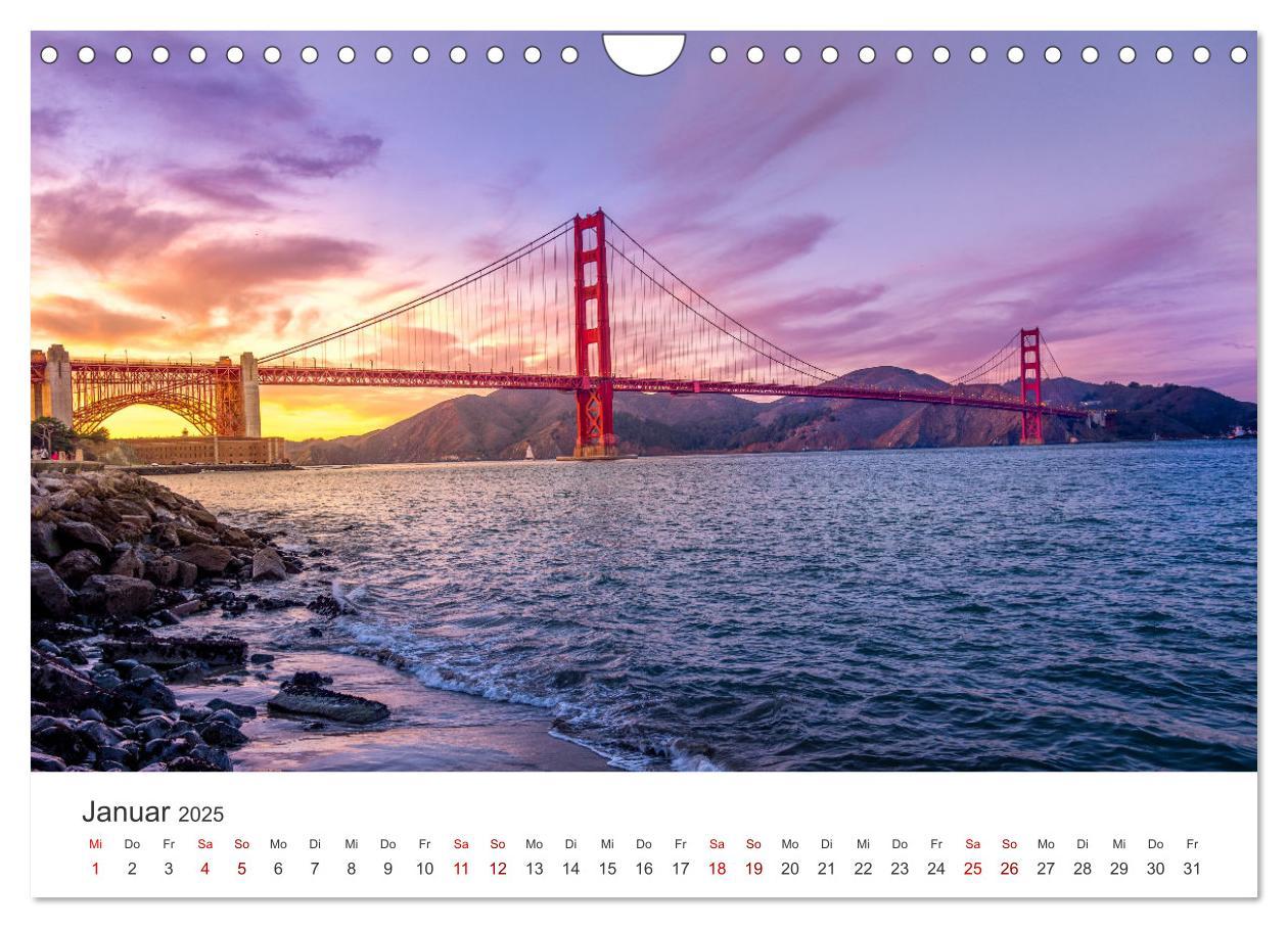 Bild: 9783435007714 | San Francisco - Die Heimat der Golden Gate Bridge. (Wandkalender...