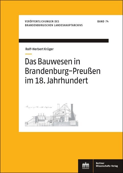 Cover: 9783830539650 | Das Bauwesen in Brandenburg-Preußen im 18. Jahrhundert | Krüger | Buch