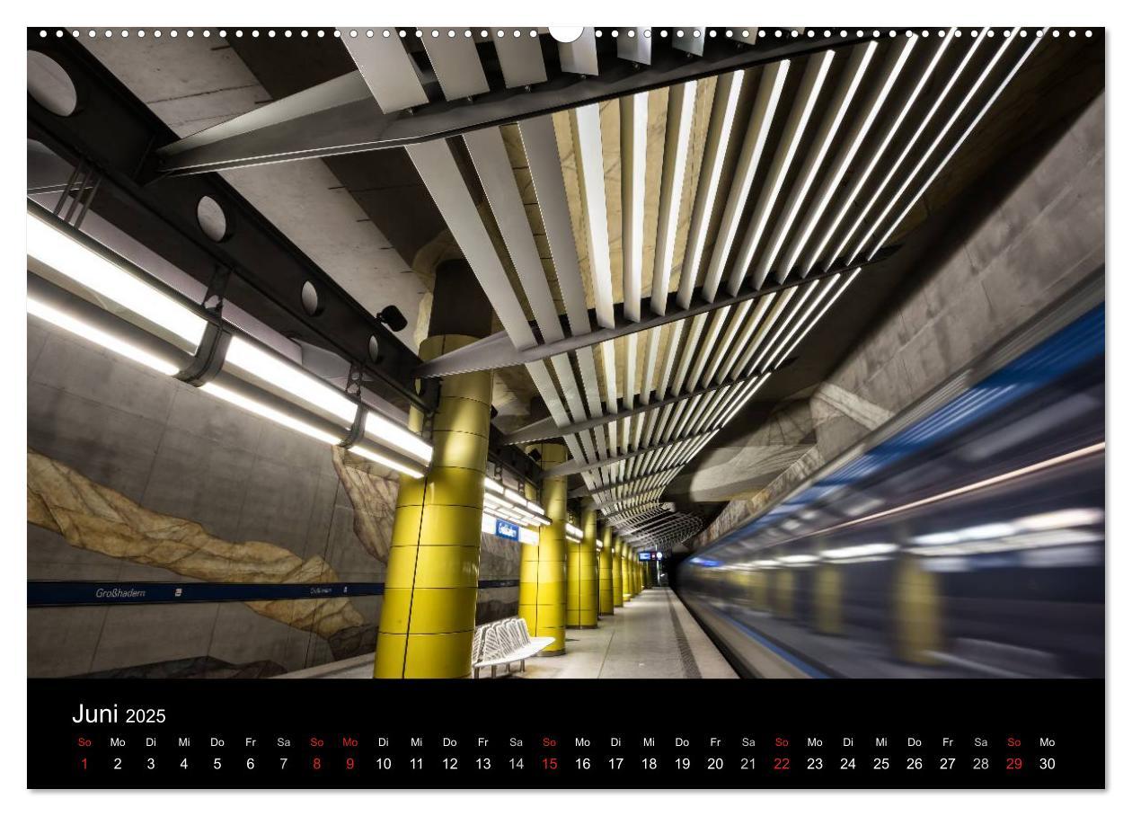 Bild: 9783435489978 | MetroMUC, Stationen im Untergrund Münchens (Wandkalender 2025 DIN...