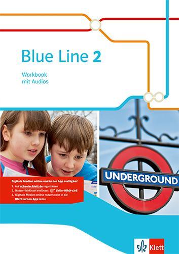 Cover: 9783125488823 | Blue Line 2. Workbook mit Audios | Bundle | Blue Line. Ausgabe ab 2014