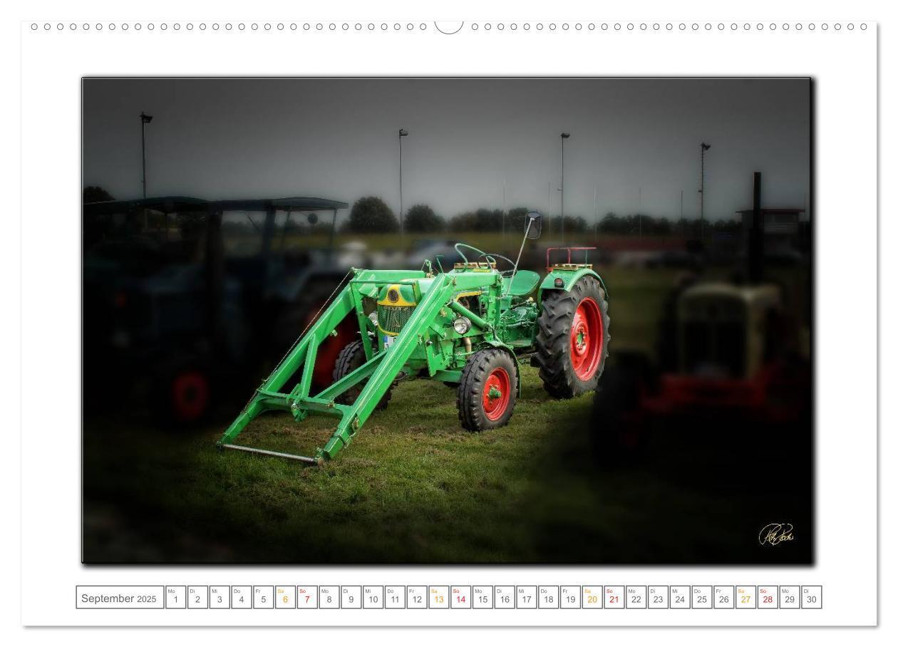 Bild: 9783435630066 | Oldtimer - Traktor Liebe (Wandkalender 2025 DIN A2 quer), CALVENDO...