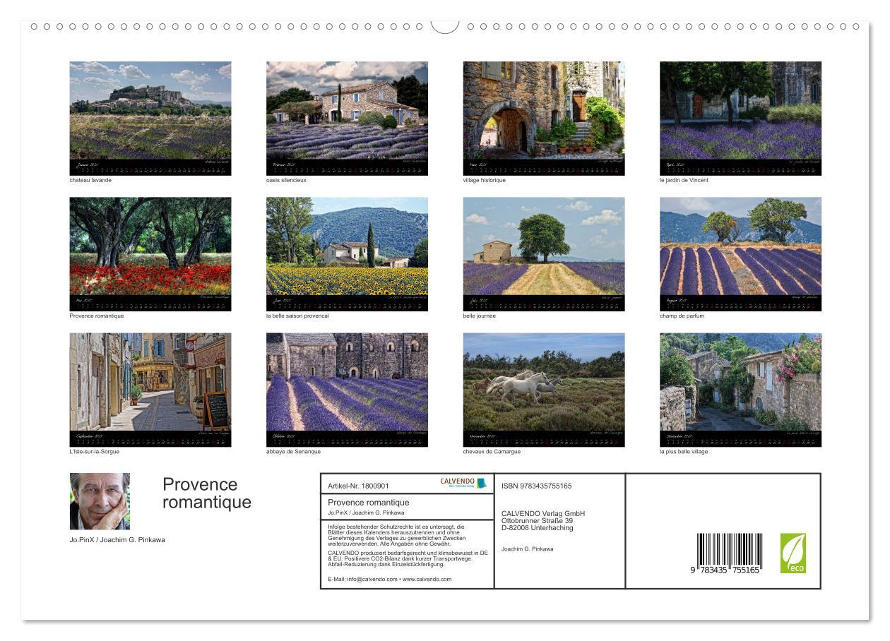 Bild: 9783435755165 | Provence romantique (hochwertiger Premium Wandkalender 2025 DIN A2...