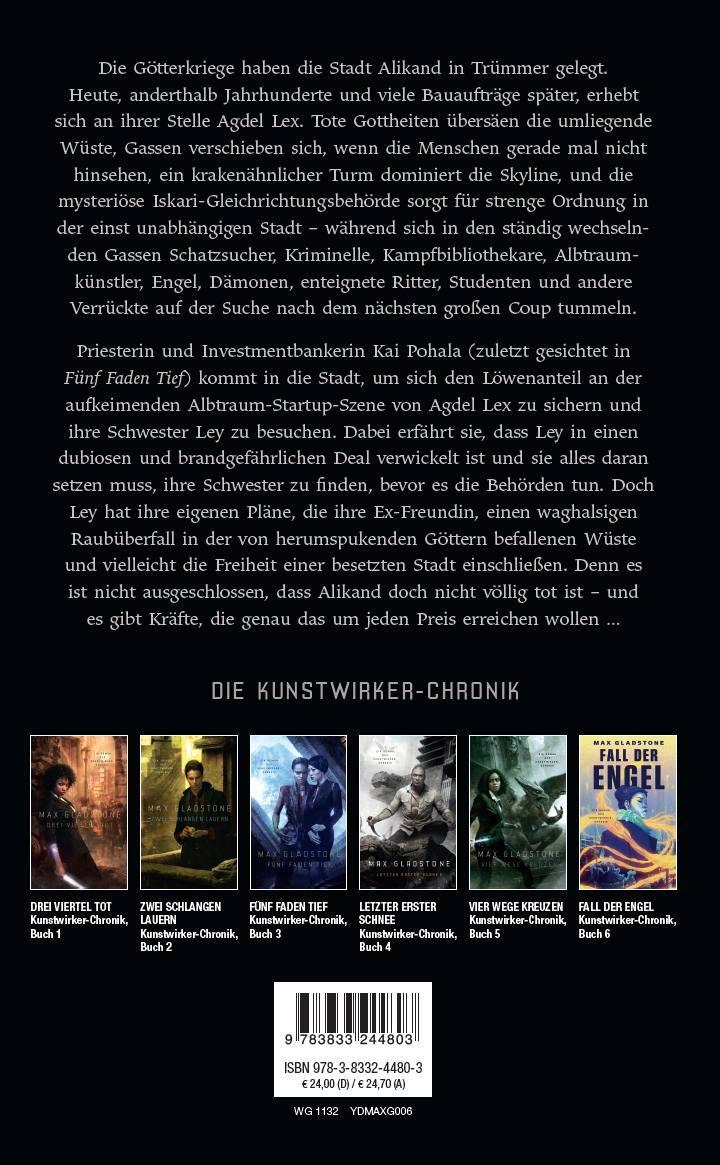 Rückseite: 9783833244803 | Der Fall der Engel (Die Kunstwirker-Chronik 6) | Max Gladstone | Buch