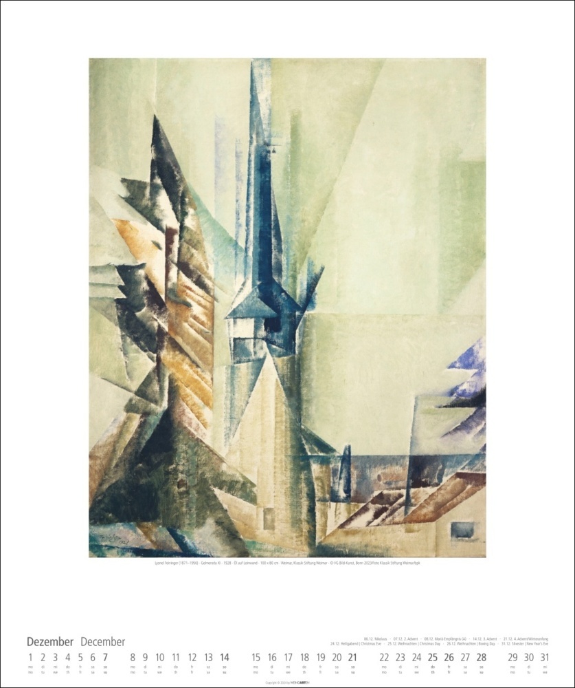 Bild: 9783839900147 | Lyonel Feininger Kalender 2025 | Lyonel Feininger | Kalender | 14 S.