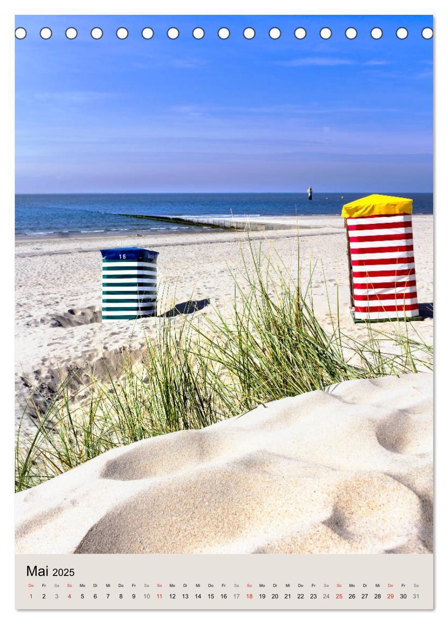 Bild: 9783435971145 | Borkum Strandspaziergang (Tischkalender 2025 DIN A5 hoch), CALVENDO...