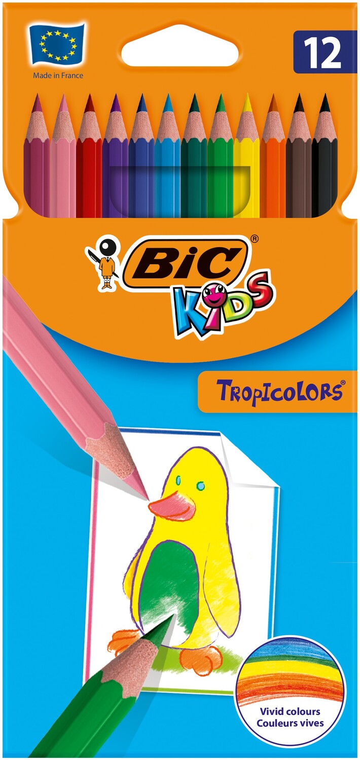 Cover: 3270220022503 | BIC Buntstifte KIDS Tropicolors 12er Set | 83256610 | 2019 | BIC