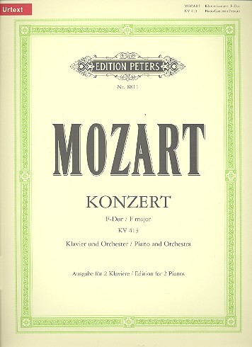 Cover: 9790014071424 | Konzert F-Dur KV 413 (387a) | 2 Klaviere | Wolfgang Amadeus Mozart