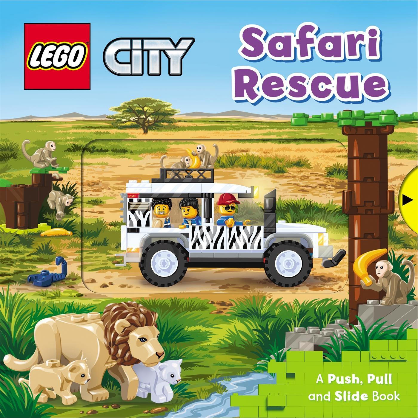 Cover: 9781529048377 | LEGO (R) City. Safari Rescue | A Push, Pull and Slide Book | Buch