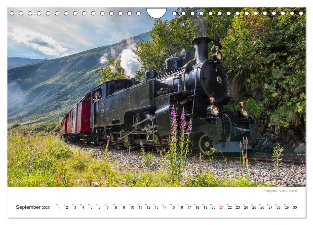 Bild: 9783435427765 | Dampfbahn Furka 2025 (Wandkalender 2025 DIN A4 quer), CALVENDO...