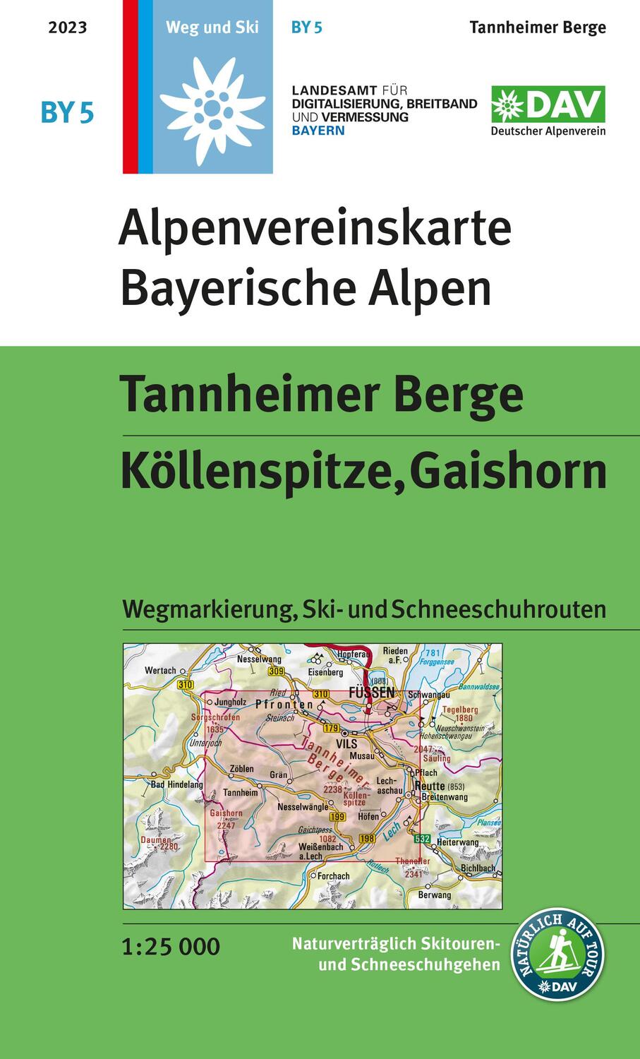 Cover: 9783948256395 | Tannheimer Berge, Köllenspitze, Gaishorn | (Land-)Karte | Deutsch