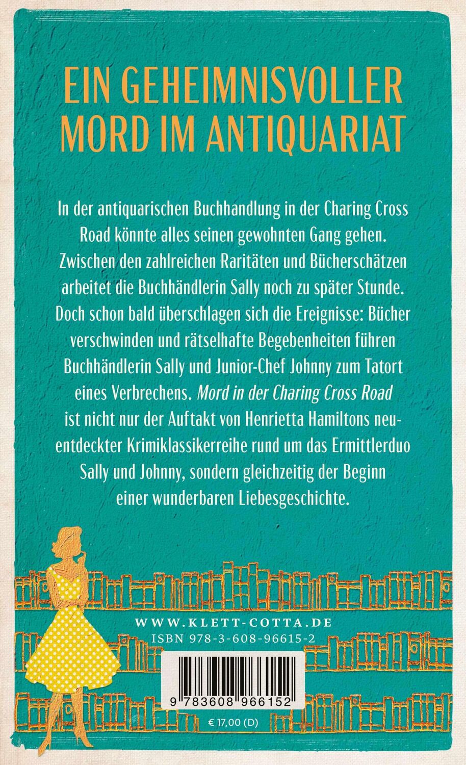 Rückseite: 9783608966152 | Mord in der Charing Cross Road | Ein Fall für Sally und Johnny | Buch