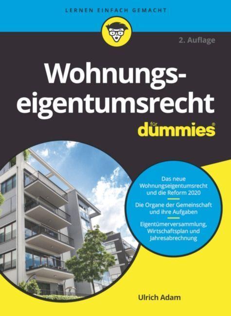 Cover: 9783527718726 | Wohnungseigentumsrecht für Dummies | Ulrich Adam | Taschenbuch | 2022