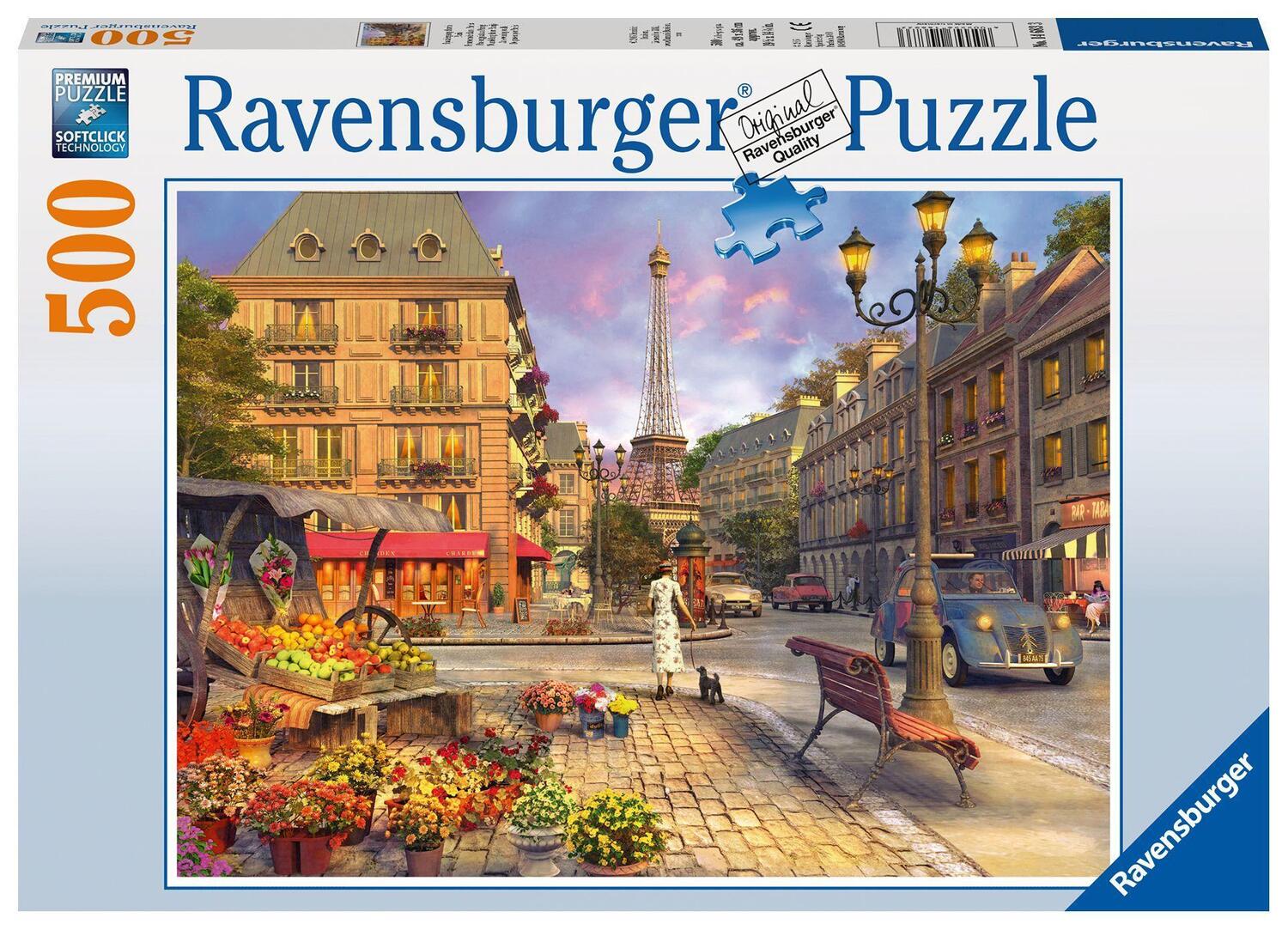 Cover: 4005556146833 | Spaziergang durch Paris. Puzzle 500 Teile | Spiel | Deutsch | 2016