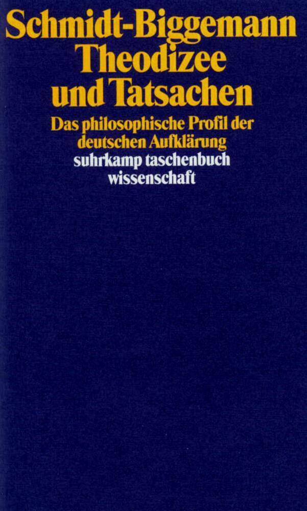 Cover: 9783518283226 | Theodizee und Tatsachen | Wilhelm Schmidt-Biggemann | Taschenbuch