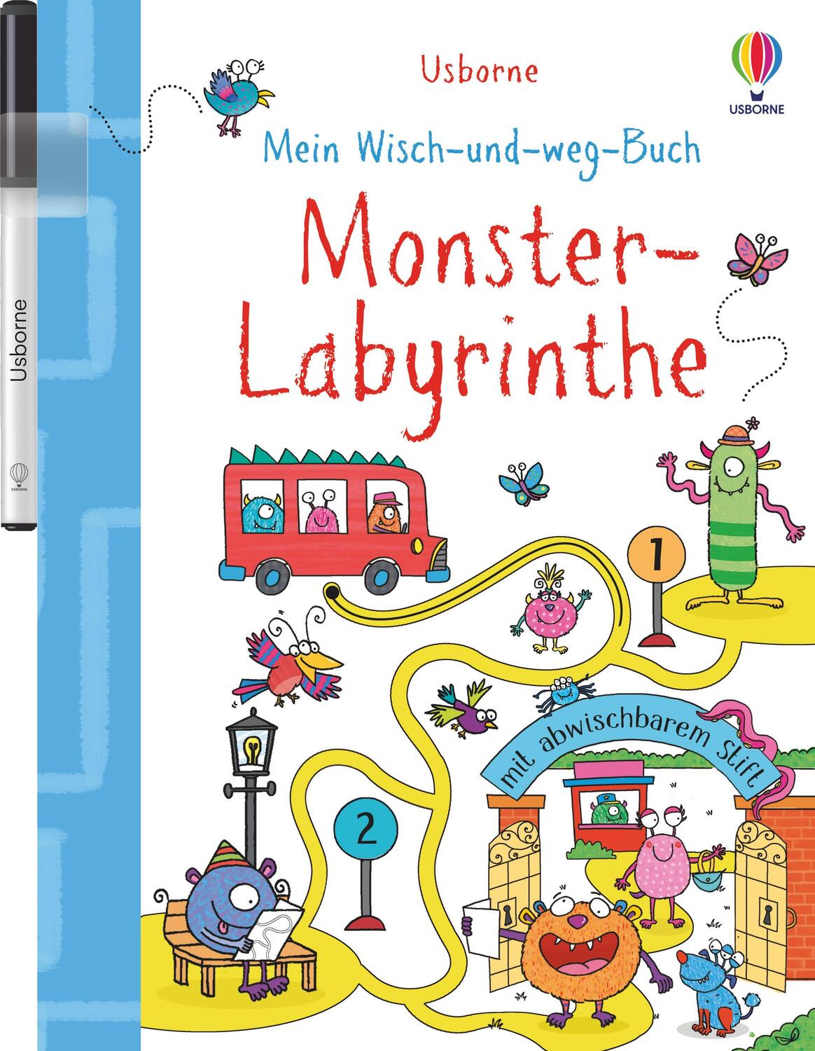 Cover: 9781789416763 | Mein Wisch-und-weg-Buch: Monster-Labyrinthe | mit abwischbarem Stift