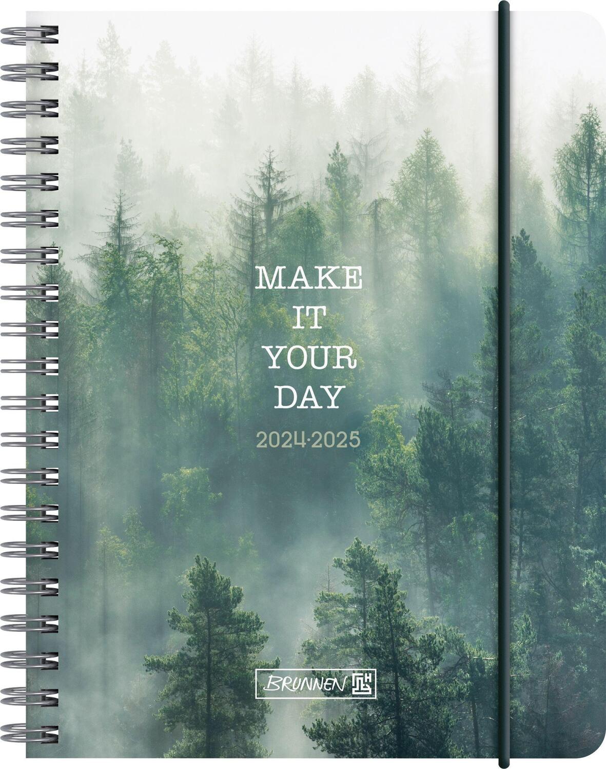 Cover: 4061947119305 | Schülerkalender 2024/2025 "Misty Forest", 2 Seiten = 1 Woche, A6,...
