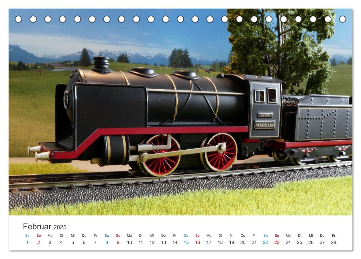 Bild: 9783383761454 | Bahn-Nostalgie im Modell (Tischkalender 2025 DIN A5 quer), CALVENDO...