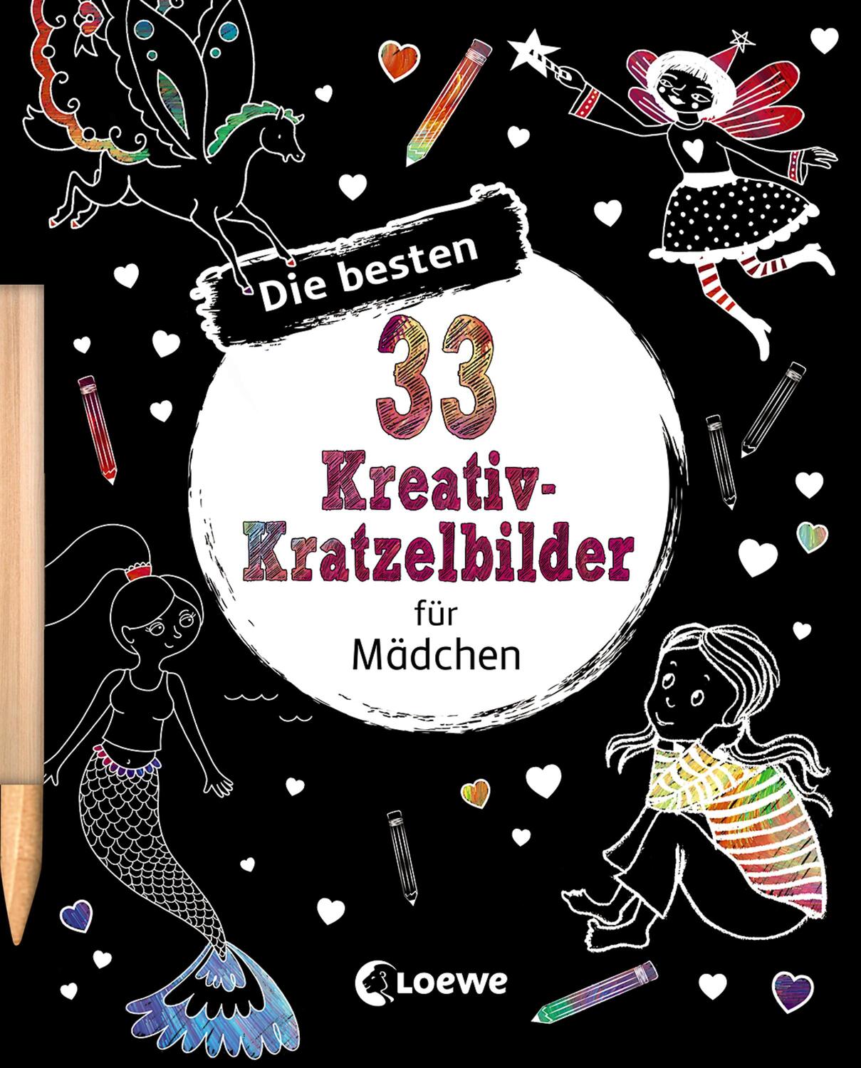 Cover: 9783743207356 | Die besten 33 Kreativ-Kratzelbilder für Mädchen | Taschenbuch | 2020