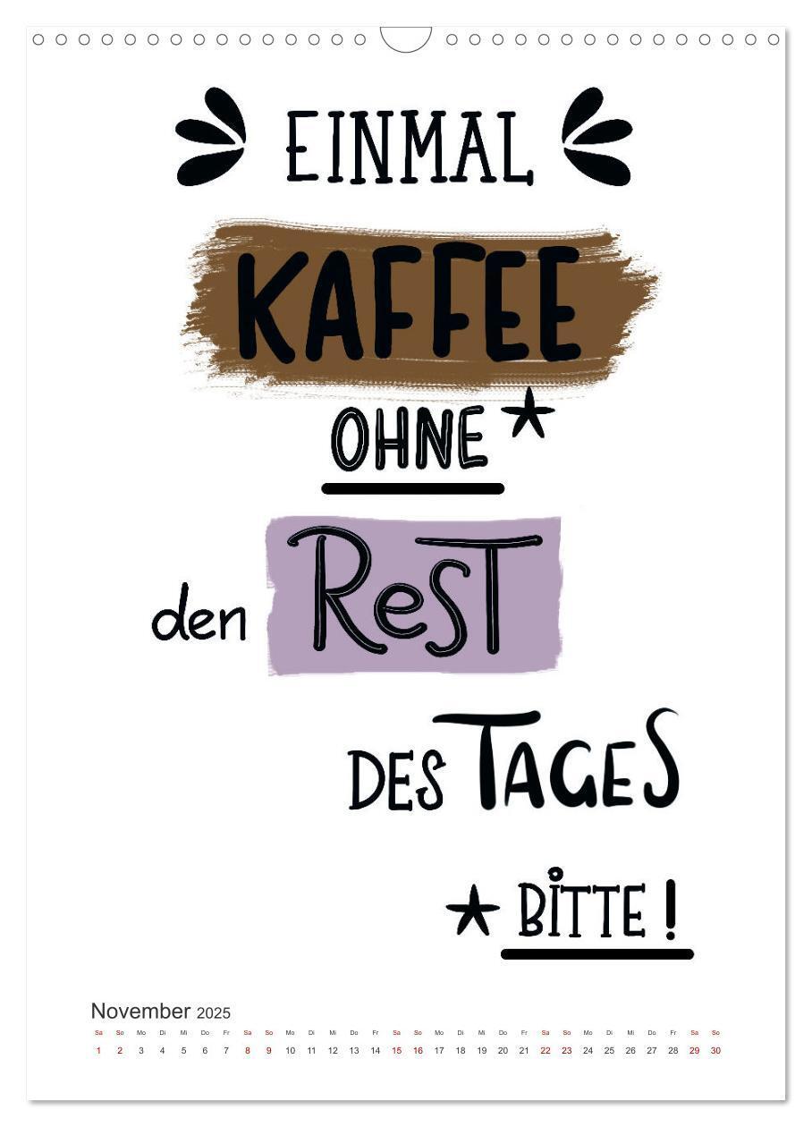 Bild: 9783435897407 | Kaffee liebt dich (Wandkalender 2025 DIN A3 hoch), CALVENDO...