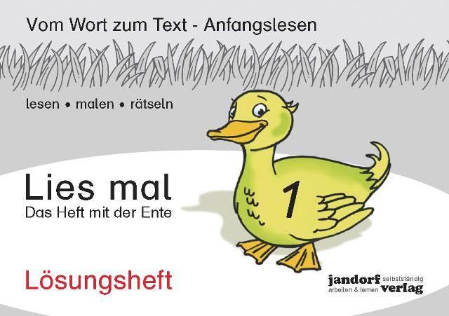 Cover: 9783939965824 | Lies mal 1 - Das Heft mit der Ente. Lösungsheft | Wachendorf (u. a.)
