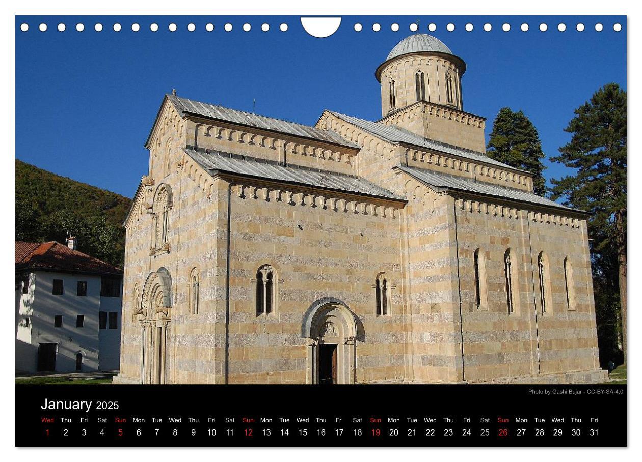 Bild: 9781325961405 | Monuments of Kosovo 2025 (Wall Calendar 2025 DIN A4 landscape),...