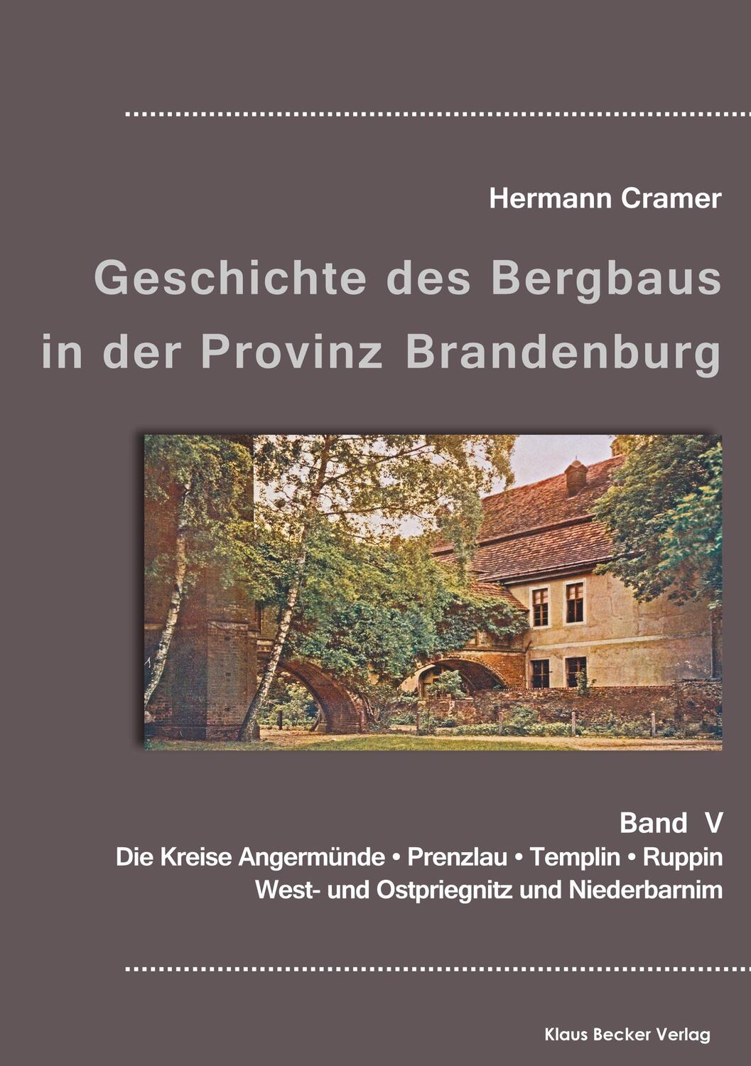 Cover: 9783883722795 | Beiträge zur Geschichte des Bergbaus in der Provinz Brandenburg,...