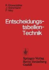 Cover: 9783540078210 | Entscheidungstabellen-Technik | R. Erbesdobler (u. a.) | Taschenbuch