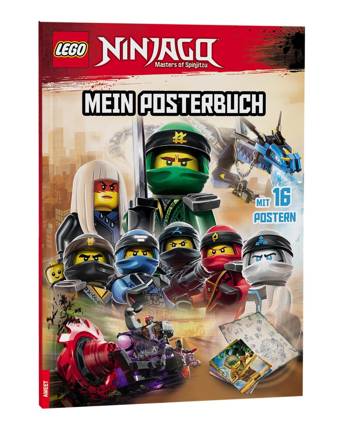 Cover: 9783960807599 | LEGO® NINJAGO® - Mein Posterbuch | Taschenbuch | LEGO® Ninjago | 2023