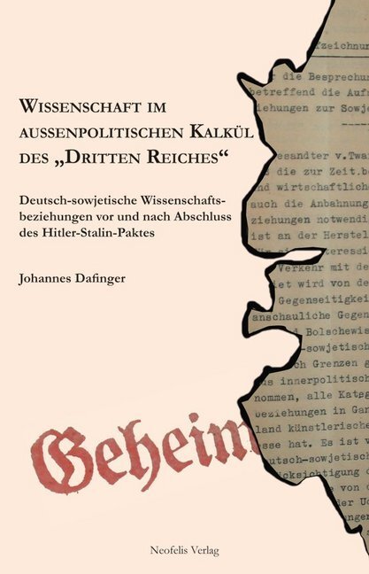 Cover: 9783943414646 | Wissenschaft im außenpolitischen Kalkül des "Dritten Reiches" | Buch