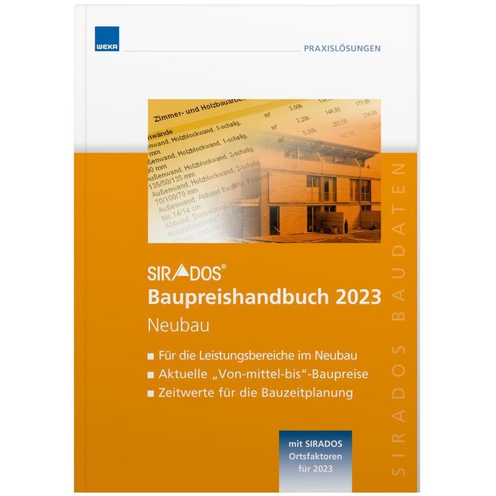 Cover: 9783811104662 | SIRADOS Baupreishandbuch Neubau 2023 | Buch | Fachbuch | 480 S. | 2023